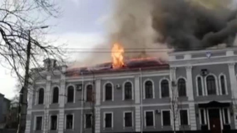 Ukrayna'daki istihbarat binası bombalandı